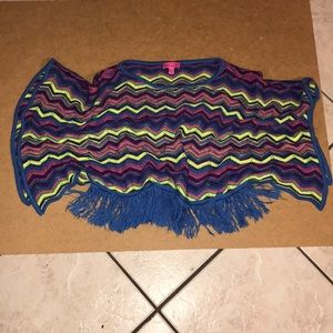 Girls multi color light sweater XL